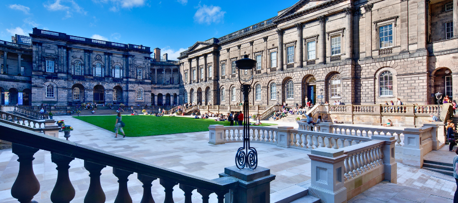 A view of the Old College quad