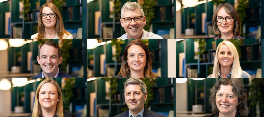 A collage of headshots showing the nine USG Directors