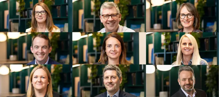 A montage of the nine members of the USG leadership team